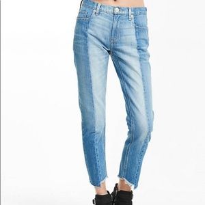 New Express Jean Sz 0 Raw Hem 2 Toned Skinny :148